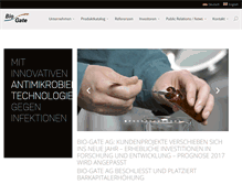 Tablet Screenshot of bio-gate.de